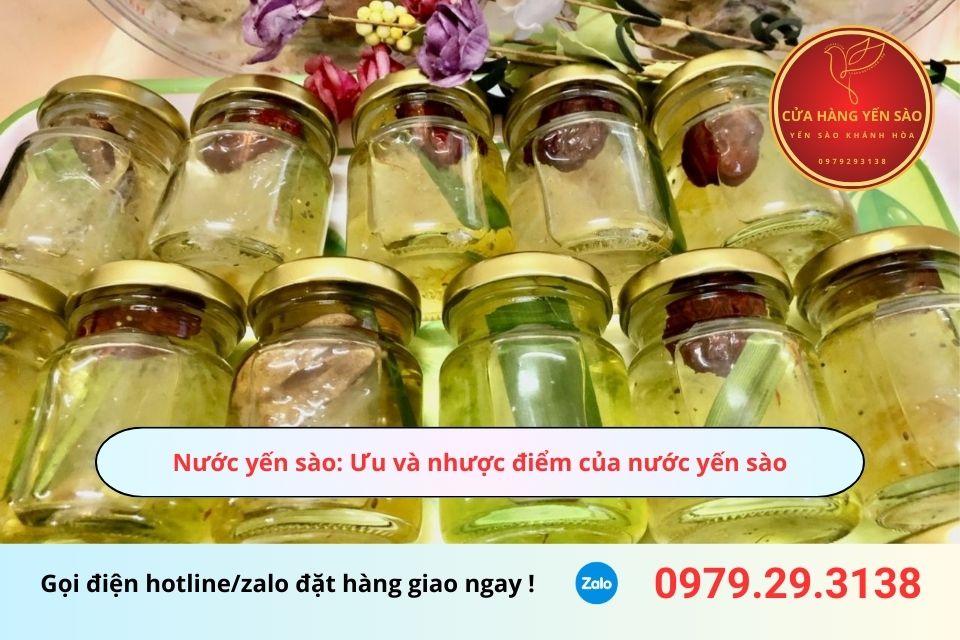 Nước yến sào: Ưu và nhược điểm của nước yến sào