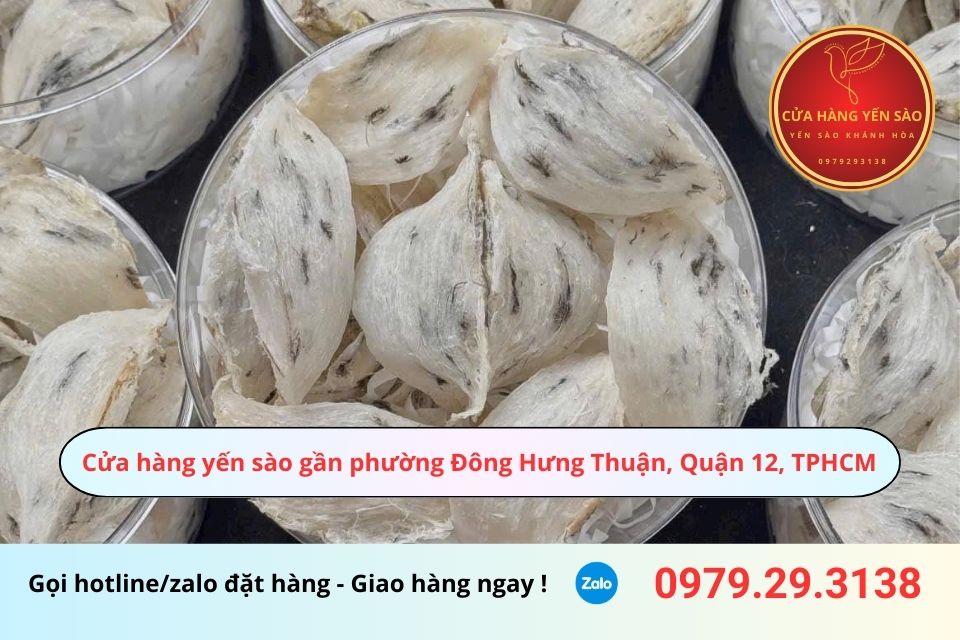 Cửa hàng yến sào gần phường Đông Hưng Thuận, Quận 12, TPHCM