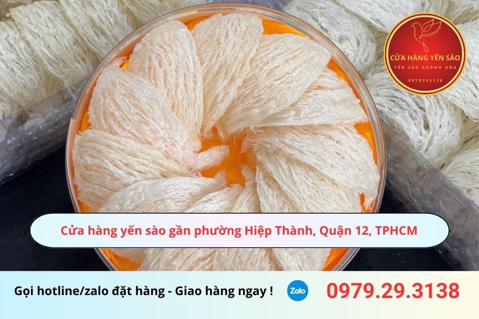 Cửa hàng yến sào gần phường Hiệp Thành, Quận 12, TPHCM