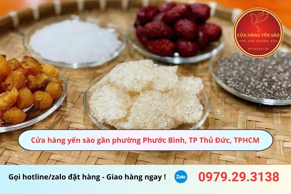 Cửa hàng yến sào gần phường Phước Bình, TP Thủ Đức, TPHCM