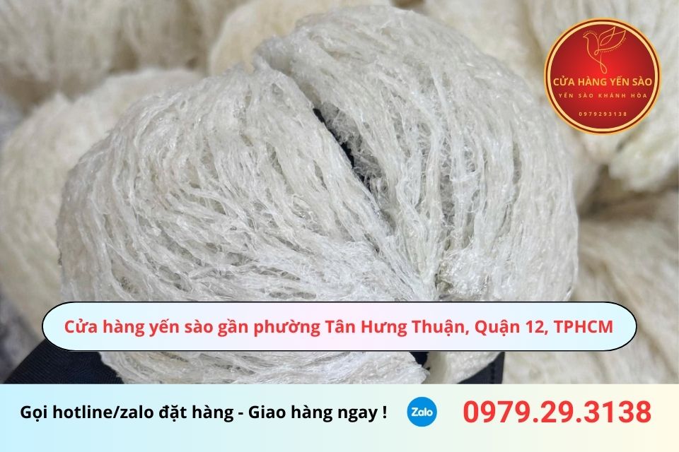 Cửa hàng yến sào gần phường Tân Hưng Thuận, Quận 12, TPHCM