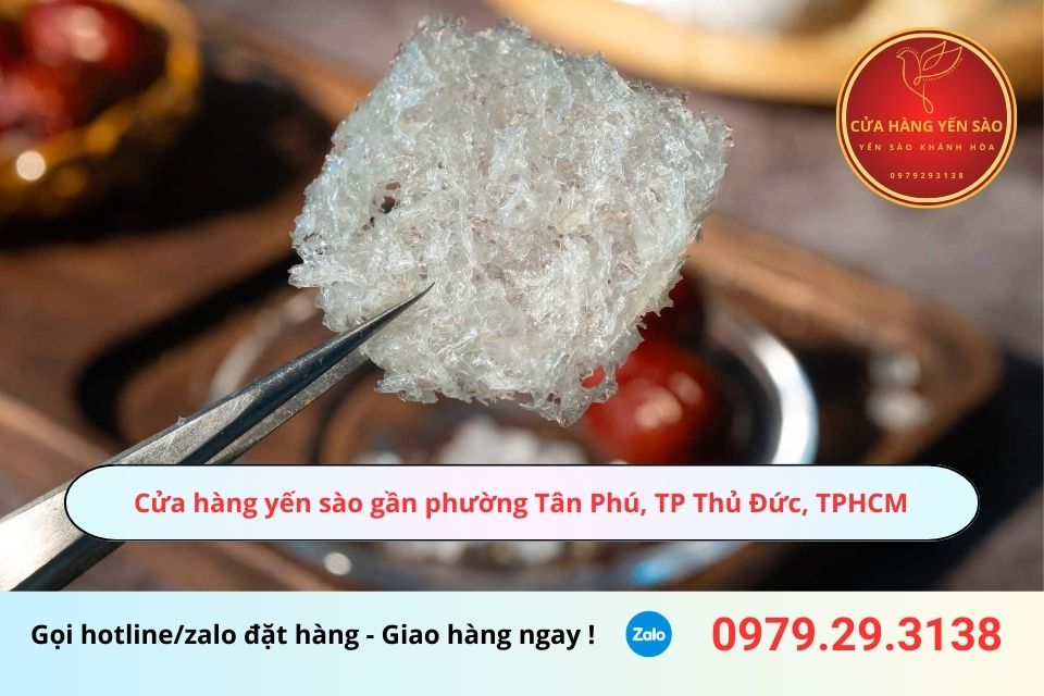 Cửa hàng yến sào gần phường Tân Phú, TP Thủ Đức, TPHCM