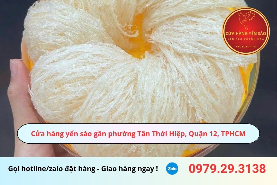 Cửa hàng yến sào gần phường Tân Thới Hiệp, Quận 12, TPHCM