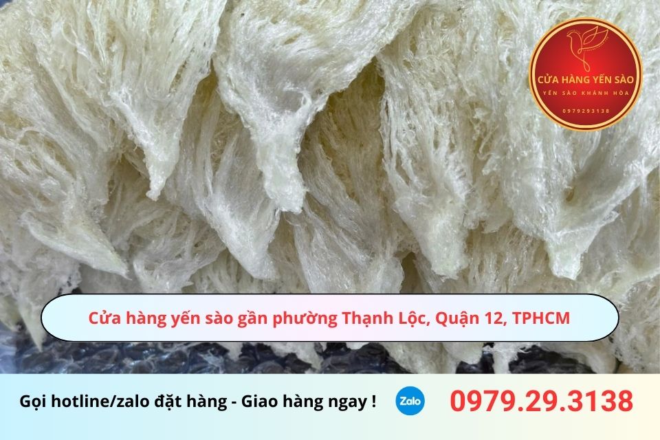Cửa hàng yến sào gần phường Thạnh Lộc, Quận 12, TPHCM