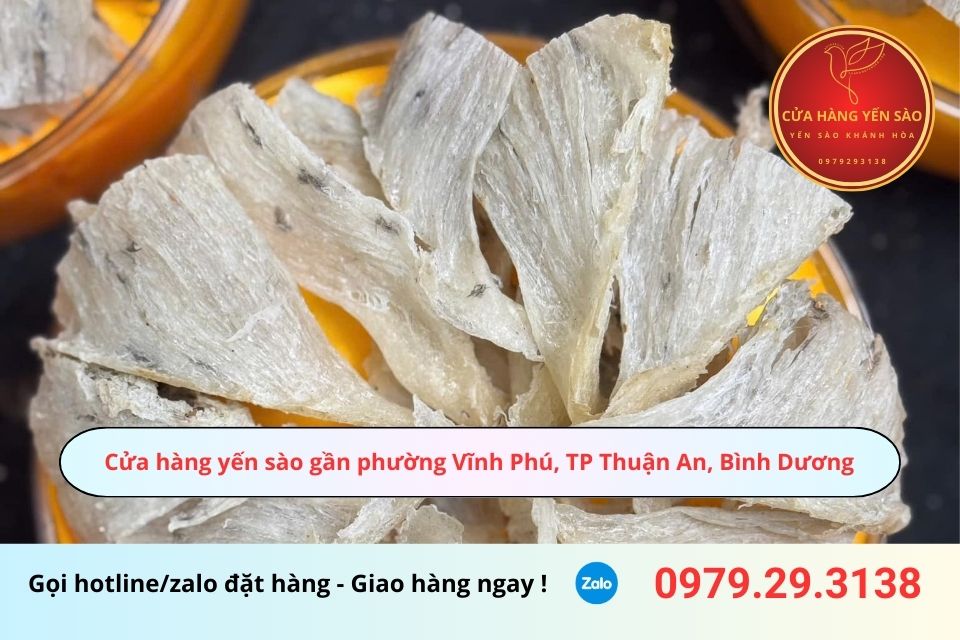 Cửa hàng yến sào gần phường Vĩnh Phú, TP Thuận An, Bình Dương