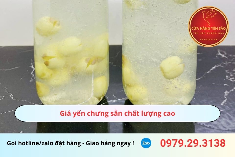 Giá yến chưng sẵn chất lượng cao