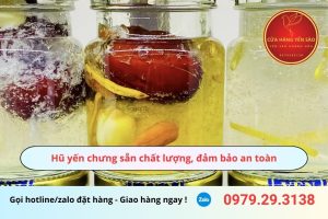 Hũ yến chưng sẵn chất lượng, đảm bảo an toàn