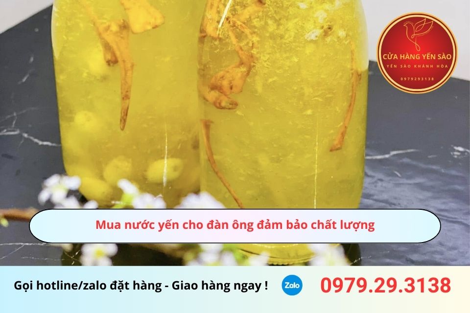 Mua nước yến cho đàn ông đảm bảo chất lượng