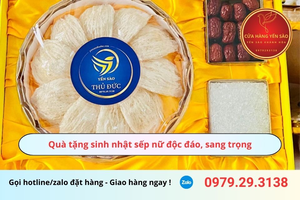 Quà tặng sinh nhật sếp nữ độc đáo, sang trọng