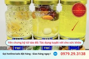 Yến chưng kỷ tử táo đỏ: Tác dụng tuyệt vời cho sức khỏe
