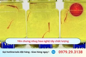 Yến chưng nhuỵ hoa nghệ tây chất lượng