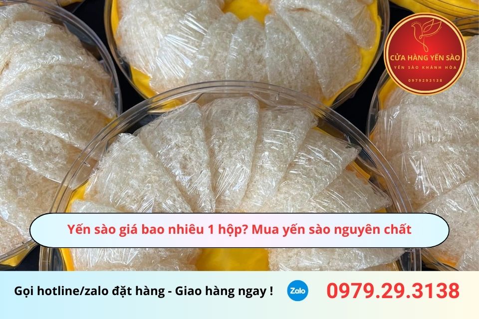 Yến sào giá bao nhiêu 1 hộp? Mua yến sào nguyên chất